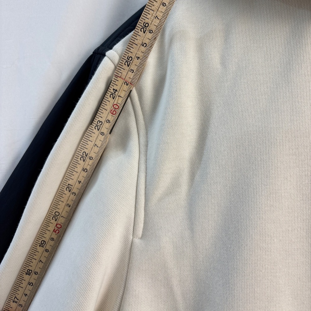 Sweaty Betty London Zip Up Hoodie Jacket Women's Small Cream & Black Colorblock - Picture 14 of 16